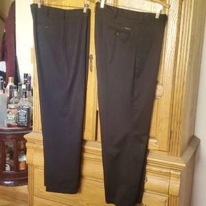 2 pr. Men's black slacks 40X32